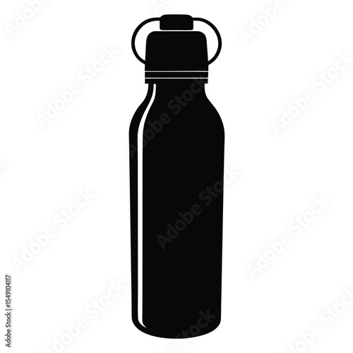 Silhouette of a Whistle on a Lanyard