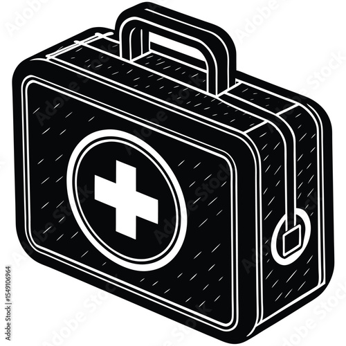 Silhouette of a Mini First Aid Kit