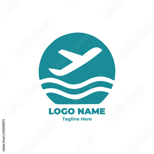 Travel logo with map icon and destination badge for company brand identity, tourism agency symbol, journey logo design, creative business logo for vacation and travel branding