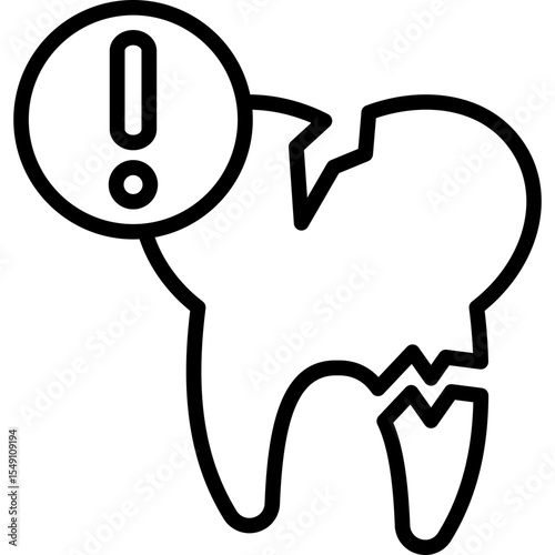 Broken Tooth Icon