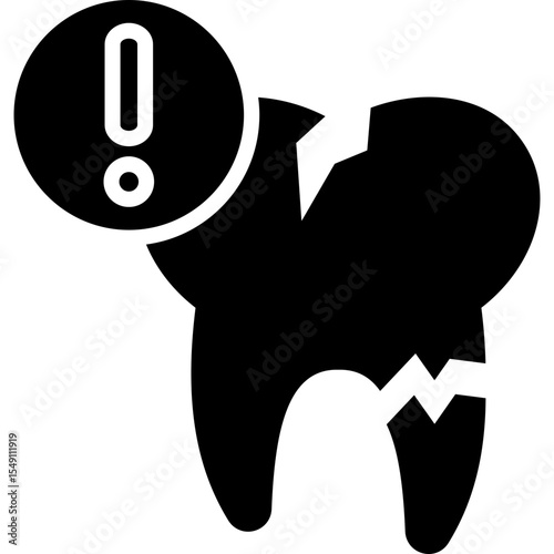 Broken Tooth Icon