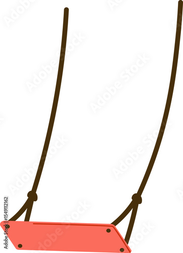 Swing with Wooden Seat