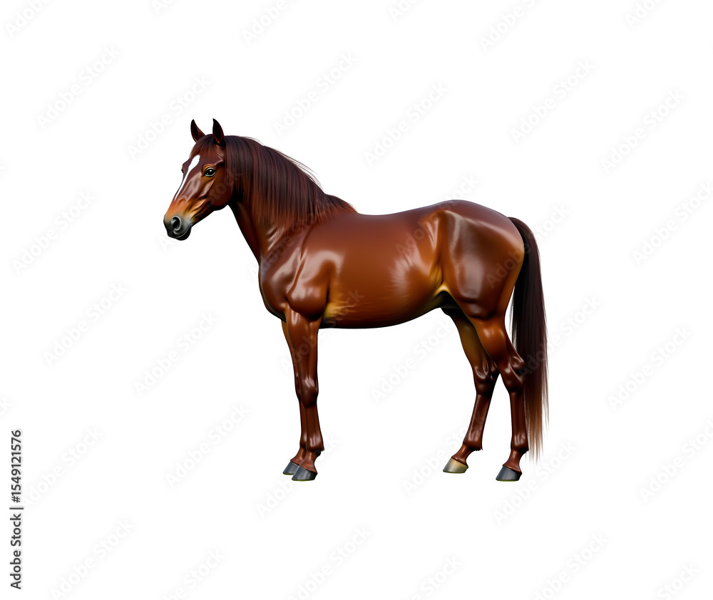 Obraz premium horse isolated on white background