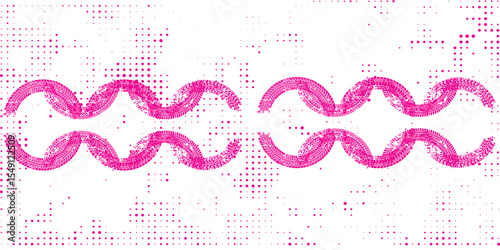 Twisted ping ink vector line pack. Hand drawn long and rounded brush strokes, highlighted text, frames, circles. Asian calligraphy.eps 10.