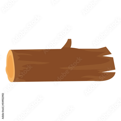 Wood log illustration