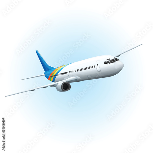 Airplane in the sky