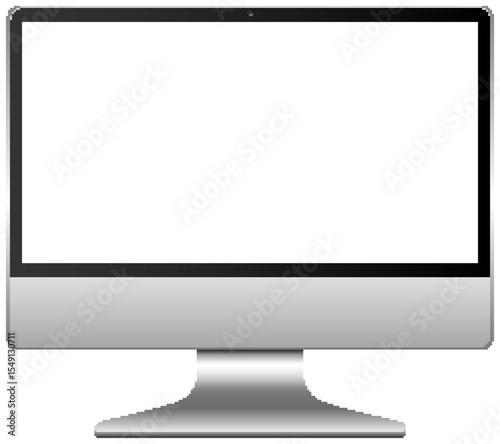 Blank screen computer icon isolated on white background