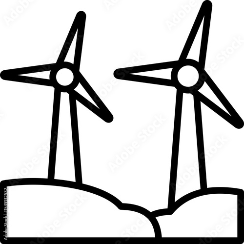 Wind Turbine Icon