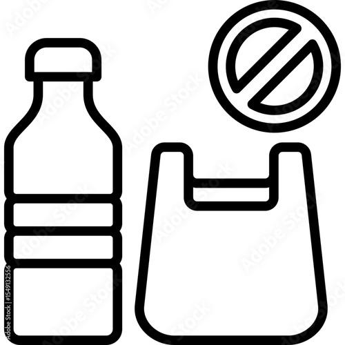 No Plastic Icon