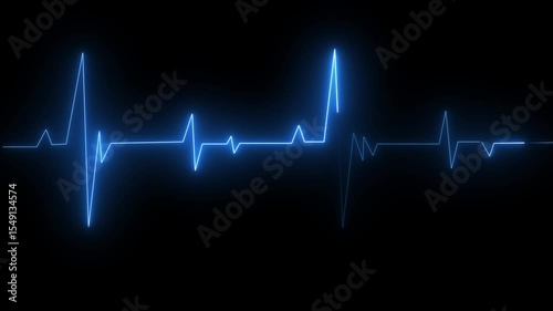 Abstract heartbeat and pulse rate signal technology animation background. Heartbeat line showing. heartbeat pulse rate line.