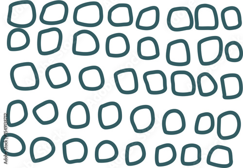 Abstract pattern of rounded irregular shapes