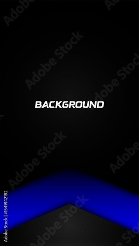 Modern Urban Black Blue Portrait Background Template | Dark Tech, Transportation Vector Design