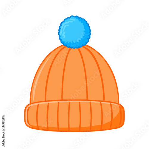 3d orange construction helmet
