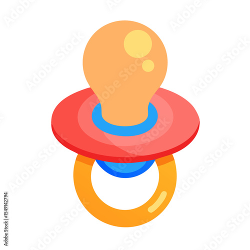 baby pacifier isolated on white