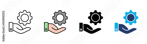 Service icon sheet multiple style collection
