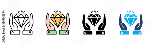 Value icon sheet multiple style collection