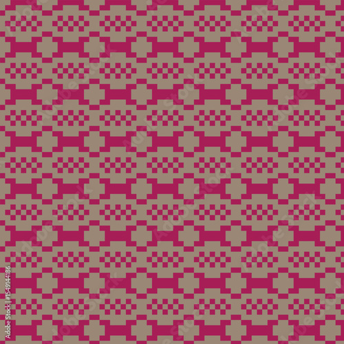 seamless knitted pattern with hearts