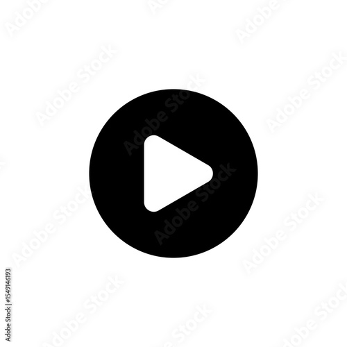play icon on metal button vector illustration start
