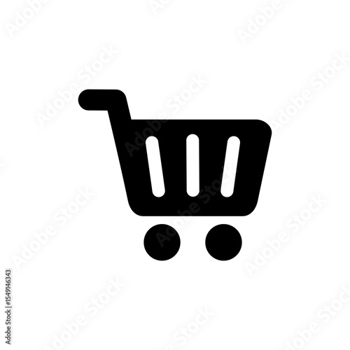 shopping basket icon vector illustration black 
