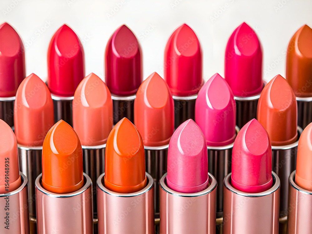 Obraz premium Luxury Lipstick Collection. A Vibrant Spectrum of Beauty