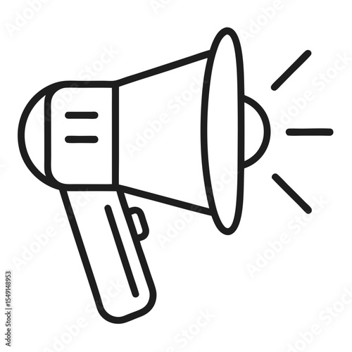 vector illustration of megaphone