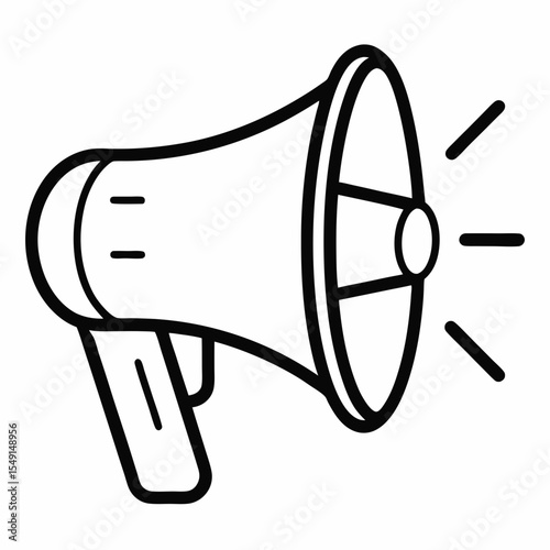 vector illustration of megaphone