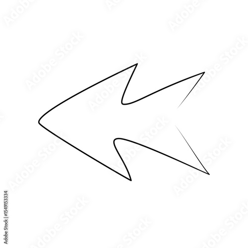 Arrow Doodle Hand Drawn