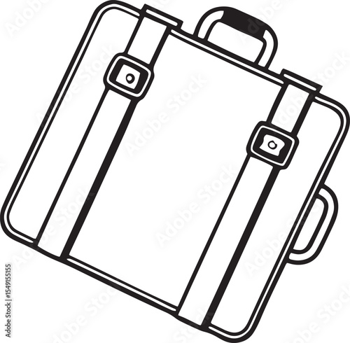 vector illustration of a travel bag