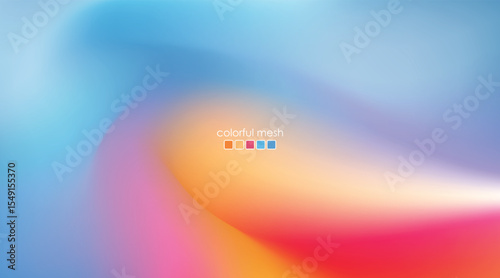 gradient background mesh blue, pink and orange colorful design