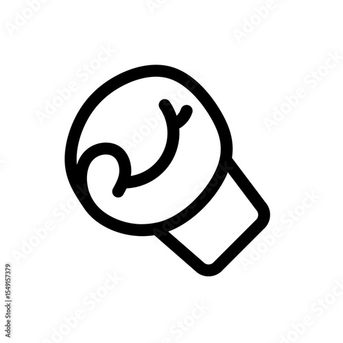 boxing gloves line icon