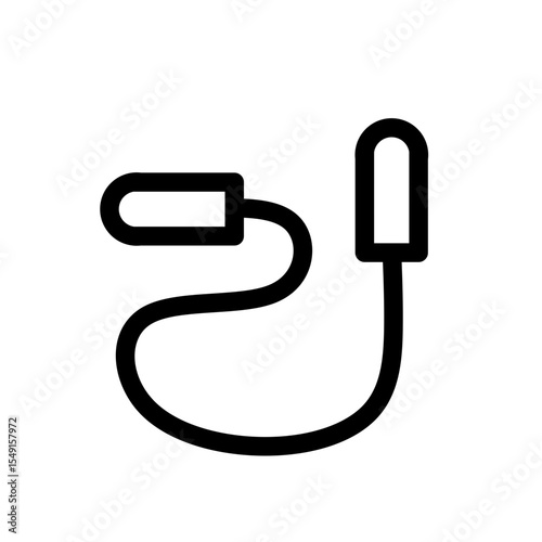 jump rope line icon