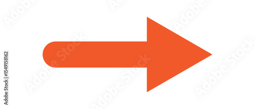 orange arrow icon on white background. flat style. arrow icon for your web site design, logo, app, UI. arrow indicated the direction symbol. curved arrow sign. 