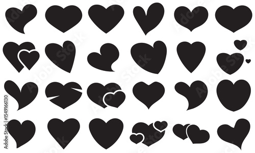Heart love icon. valentines Day divider. Pictograms and infographics for mobile apps. vector illustration.	
