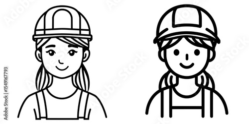 The concept of Labor Day is represented by women in engineering, employee, or mechanic roles, as depicted in a modern, editable illustration file