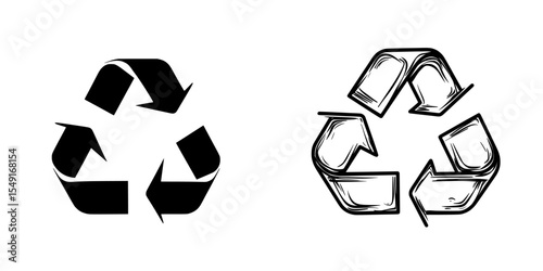 Modern package waste is represented by the plastic recycling symbol OTHER 7, shown as an isolated ecology recycling sign and plastic symbol on a white background