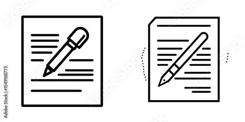Imagen de un contrato laboral, acuerdo legal y documento de empleo en una ilustración moderna
