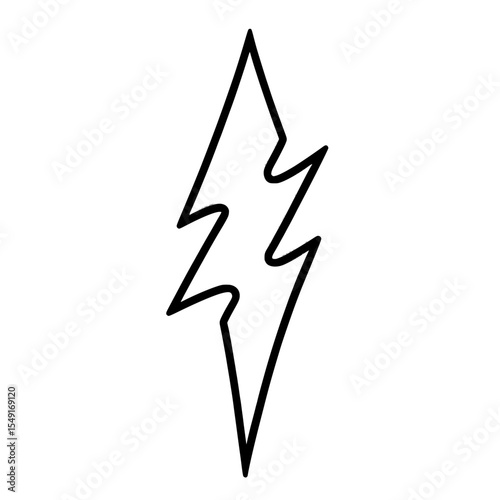 Electric power is symbolized by icons such as the thunder bolt flash and flash lightning bolt in filled, thin, line, outline, and stroke styles