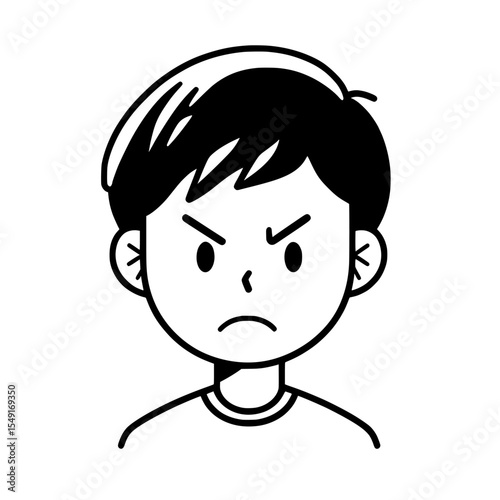 A user id profile that is wrong and fake is represented by a warning sign icon in modern design