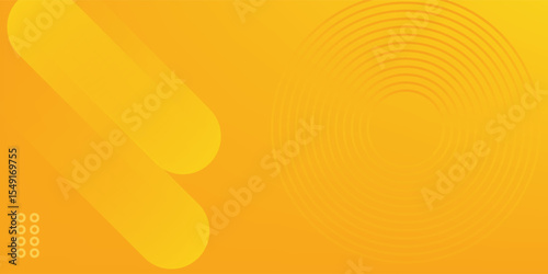 Yellow liquid color background. Dynamic shapes composition eps10