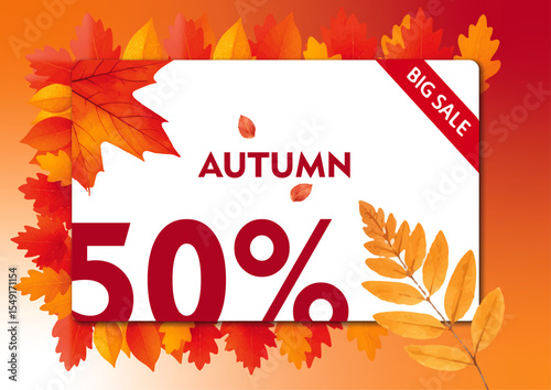Autumn BIg sale up to 50% off design