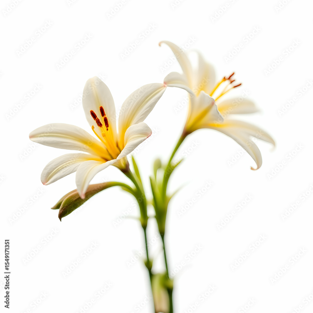 Obraz premium Elegant flowers isolated on white background 