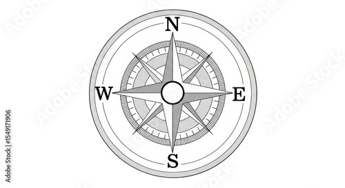 Isolated Compass Icon