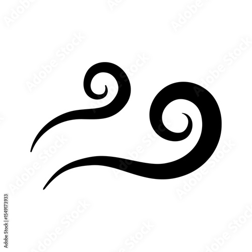 Illustration of shimmering steam and vapor. Cartoon effect icon of heat, smell and aroma of warm food. Flickering flames.