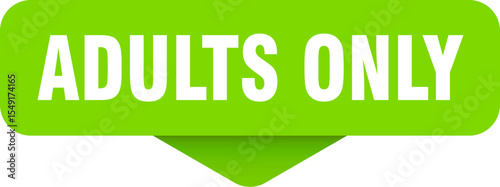 adults only sticker. adults only sign on transparent background