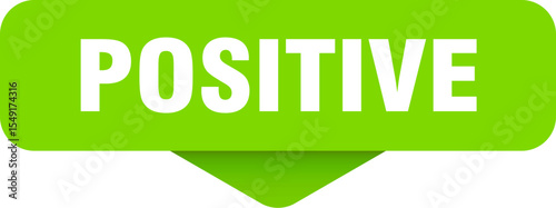 positive sticker. positive sign on transparent background