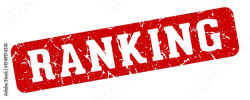 ranking rectangular sign. ranking stamp