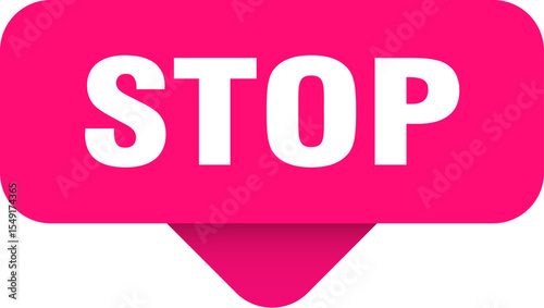 stop sticker. stop sign on transparent background
