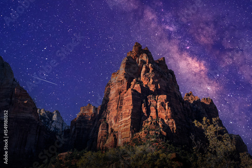 Milky Way over Zion National Park in Utah.