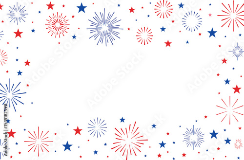 fireworks in the sky - 4th july independence day