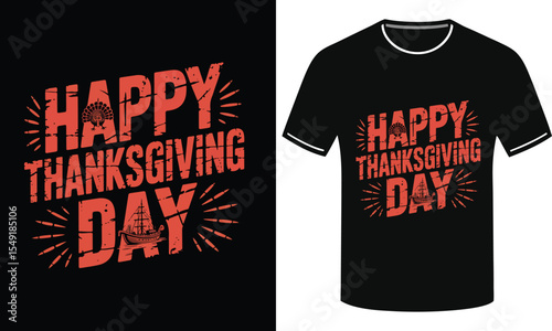 Thanksgiving day T-Shirts Design for Black lover